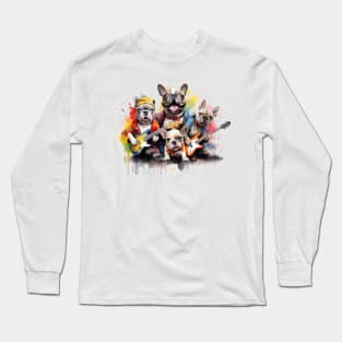 French Bulldog Band Long Sleeve T-Shirt